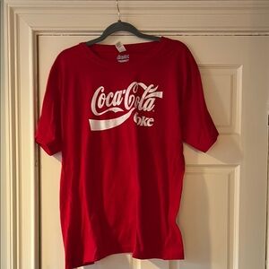 Coca Cola Red and White Short Sleeve Tee